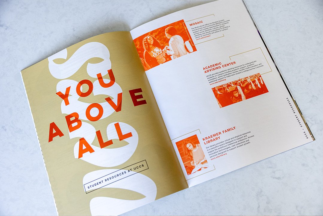 Spread from an old viewbook