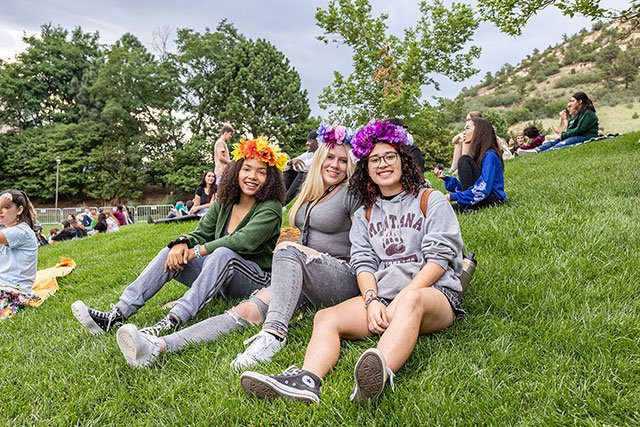 UCCS students at Concert on the Lawn