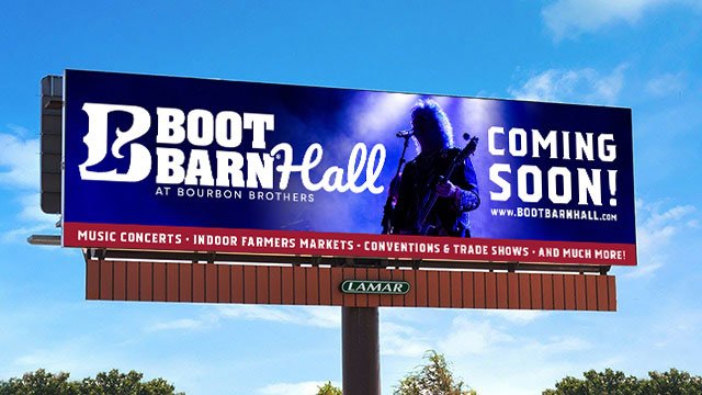 Boot Barn Hall Billboard