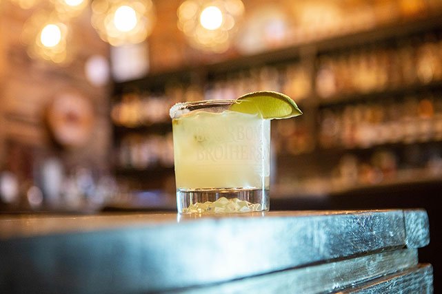 Bourbon Brothers jalapeno margarita