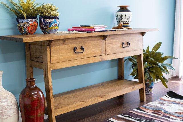 La Fuente Imports wooden side table