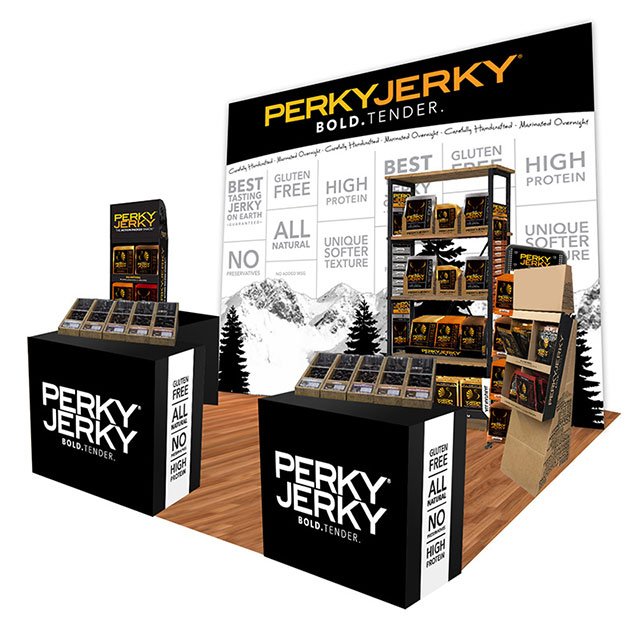 Perky Jerky Tradeshow Booth Full Mockup